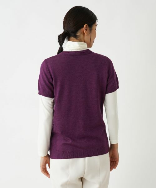 Leilian / レリアン テーラードジャケット | ハーフスリーブニットベスト | 詳細18