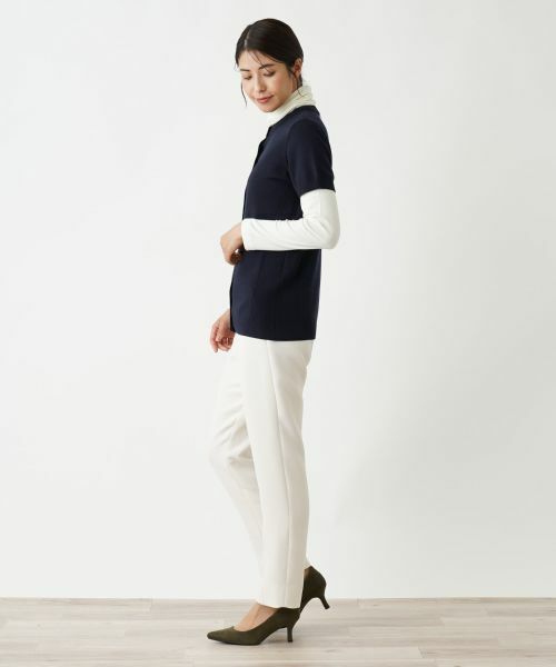 Leilian / レリアン テーラードジャケット | ハーフスリーブニットベスト | 詳細6