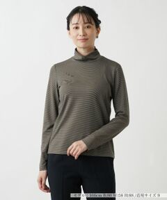 Leilian / レリアン カットソー | ボーダーハイネックカットソー