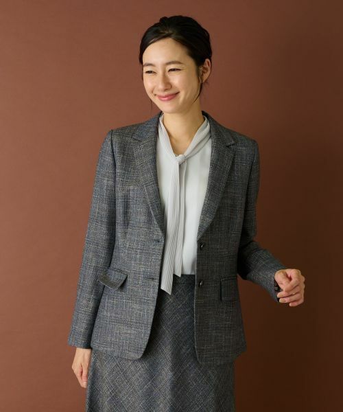 Leilian / レリアン テーラードジャケット | ブレザー【BOTTO GIUSEPPE】(ダークブラウン系)