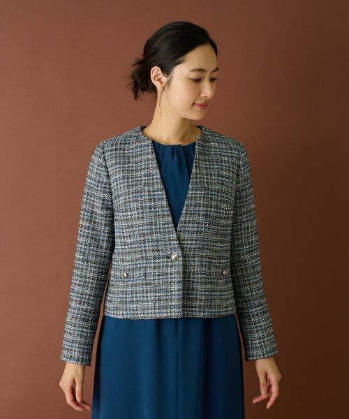 Leilian / レリアン テーラードジャケット | ストレッチジャケット | 詳細9