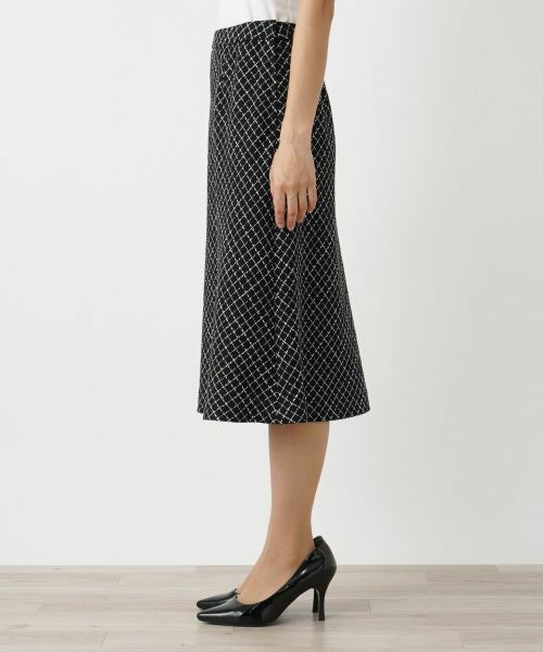 Leilian グレンチェック総裏地スカートスーツ 9 セットアップ 赤＆黒 セットアップ|レリアン | レリアン公式オンラインストア