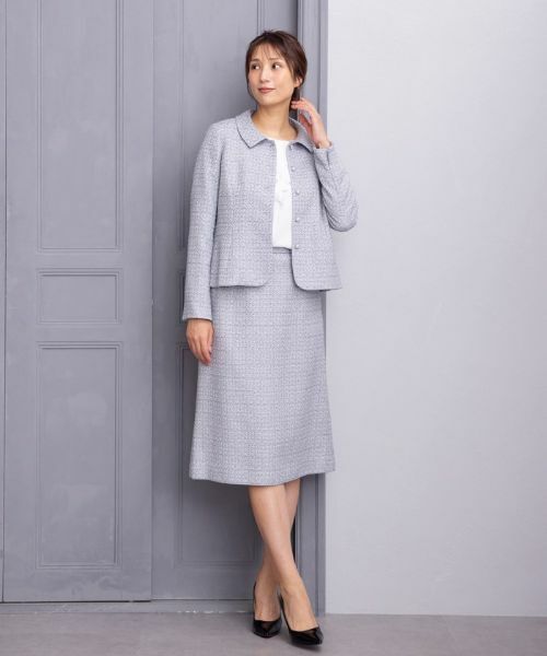 フォーマル】ショールカラースーツ （セットアップ）｜Leilian