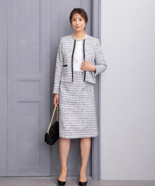 Leilian / レリアン セットアップ | 【フォーマル】ノーカラースーツ | 詳細1