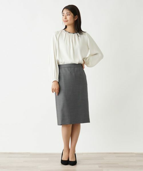 Leilian / レリアン ミニ・ひざ丈スカート | タイトスカート【LORO PIANA】 | 詳細4