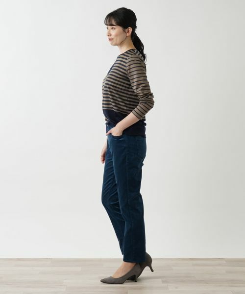 Leilian / レリアン デニムパンツ | 【あったか素材】ストレッチコーデュロイパンツ【L JEANS】 | 詳細20