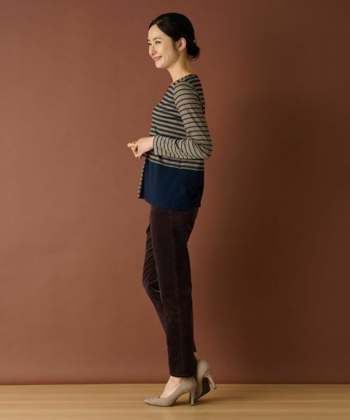 Leilian / レリアン デニムパンツ | 【あったか素材】ストレッチコーデュロイパンツ【L JEANS】 | 詳細9