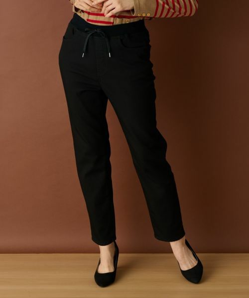 Leilian/レリアン あったか裏起毛デニム【L JEANS】 ブラック 13(XL) Leilian/レリアン あったか裏起毛デニム【L JEANS】 ブラック 13(XL)