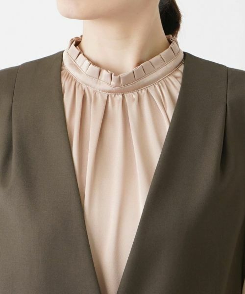 Leilian / レリアン テーラードジャケット | Vネックベスト | 詳細10
