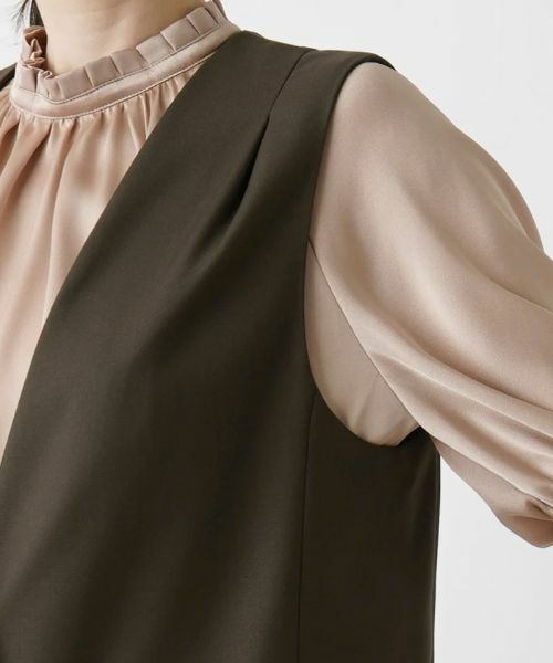 Leilian / レリアン テーラードジャケット | Vネックベスト | 詳細12