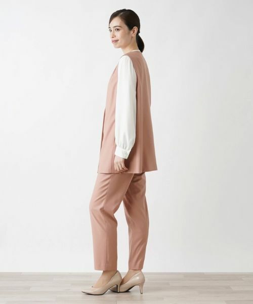 Leilian / レリアン テーラードジャケット | Vネックベスト | 詳細2