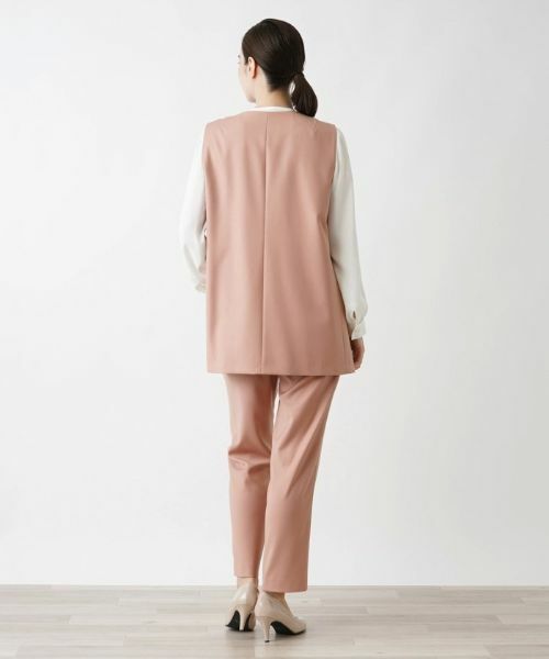 Leilian / レリアン テーラードジャケット | Vネックベスト | 詳細3