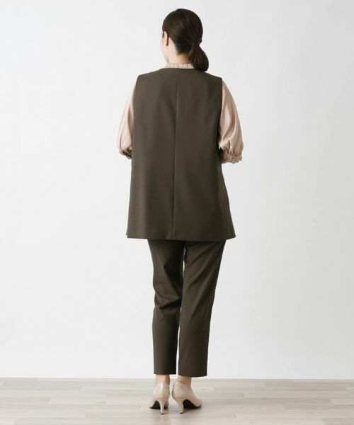 Leilian / レリアン テーラードジャケット | Vネックベスト | 詳細6