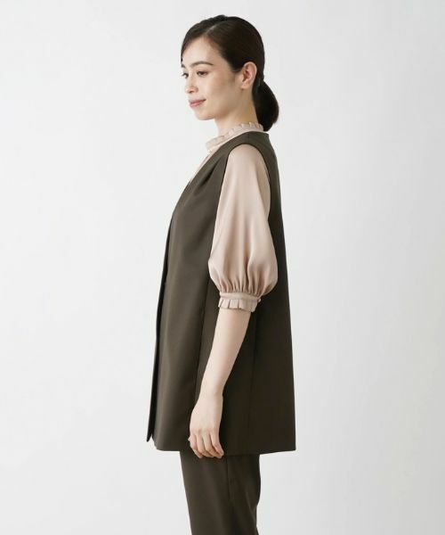 Leilian / レリアン テーラードジャケット | Vネックベスト | 詳細8