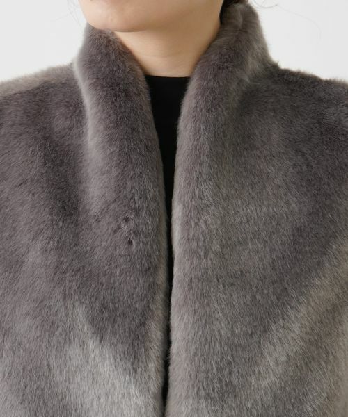 Leilian / レリアン テーラードジャケット | フェイクファー切替ベスト | 詳細9