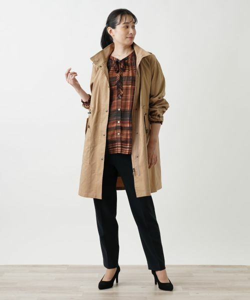 Leilian / レリアン その他アウター | フーディーロングコート | 詳細1