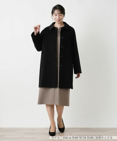 Leilian / レリアン その他アウター | カシミヤステンカラーコート | 詳細1