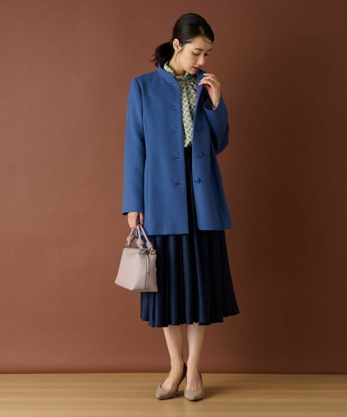 Leilian / レリアン その他アウター | カシミヤスタンドカラーコート【深喜毛織 】 | 詳細10