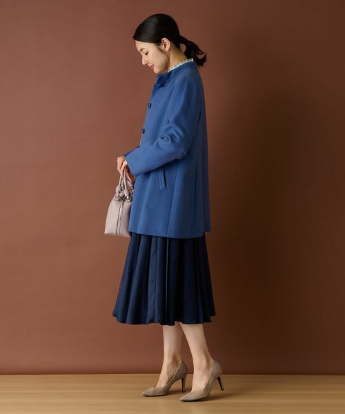 Leilian / レリアン その他アウター | カシミヤスタンドカラーコート【深喜毛織 】 | 詳細12