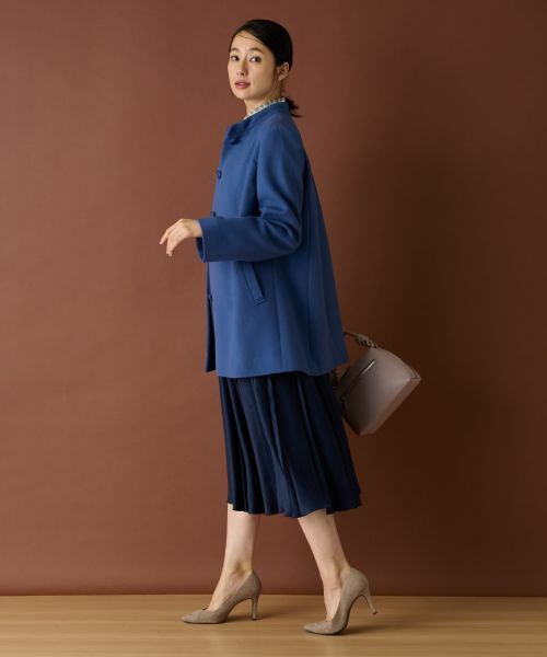 Leilian / レリアン その他アウター | カシミヤスタンドカラーコート【深喜毛織 】 | 詳細13