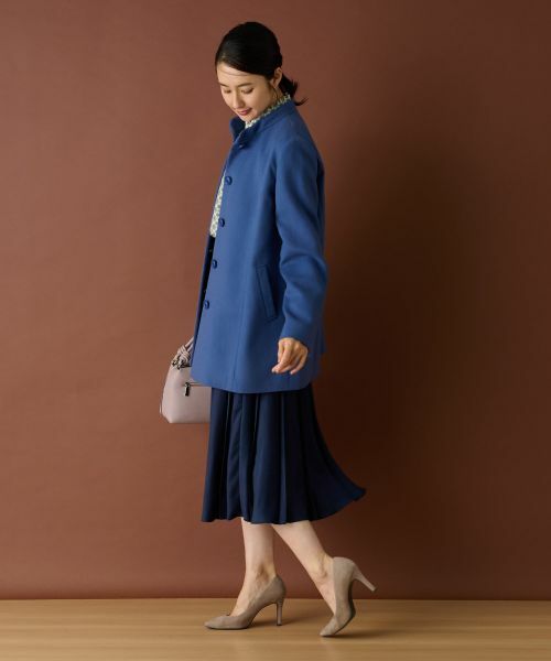 Leilian / レリアン その他アウター | カシミヤスタンドカラーコート【深喜毛織 】 | 詳細14