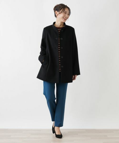 Leilian / レリアン その他アウター | カシミヤスタンドカラーコート【深喜毛織 】 | 詳細24