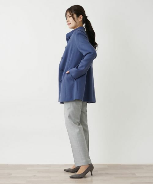 Leilian / レリアン その他アウター | カシミヤスタンドカラーコート【深喜毛織 】 | 詳細29