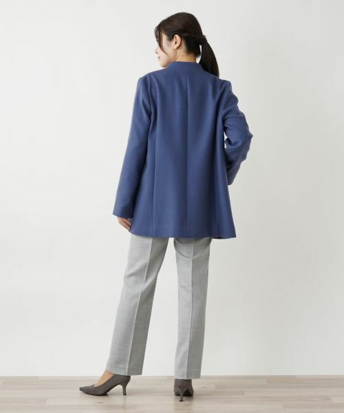 Leilian / レリアン その他アウター | カシミヤスタンドカラーコート【深喜毛織 】 | 詳細30