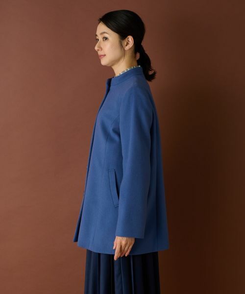 Leilian / レリアン その他アウター | カシミヤスタンドカラーコート【深喜毛織 】 | 詳細6