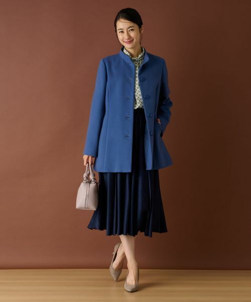 Leilian / レリアン その他アウター | カシミヤスタンドカラーコート【深喜毛織 】 | 詳細8