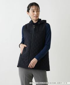 Leilian レリアン アウター ダウンベスト 11 L イエロー マスタード Leilian レリアン アウター ダウンベスト 11 L イエロー マスタード