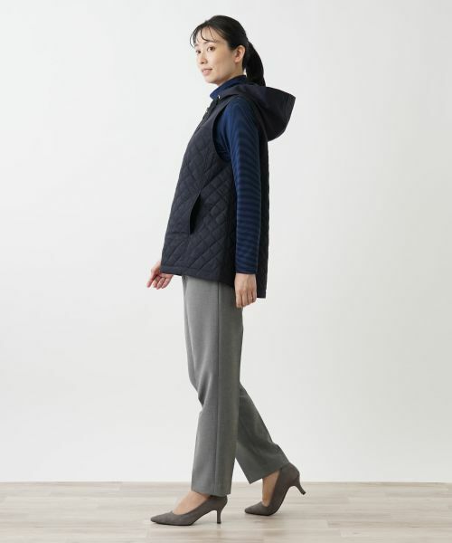 Leilian / レリアン テーラードジャケット | キルティングフーディベスト | 詳細10