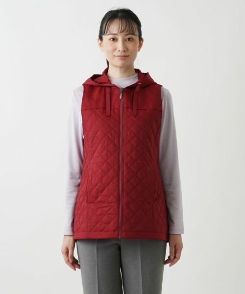 Leilian / レリアン テーラードジャケット | キルティングフーディベスト | 詳細15