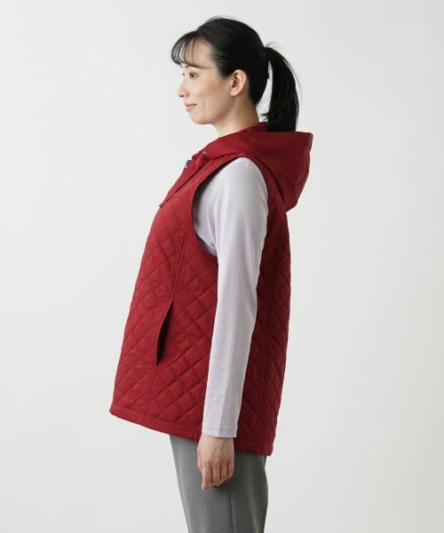 Leilian / レリアン テーラードジャケット | キルティングフーディベスト | 詳細16
