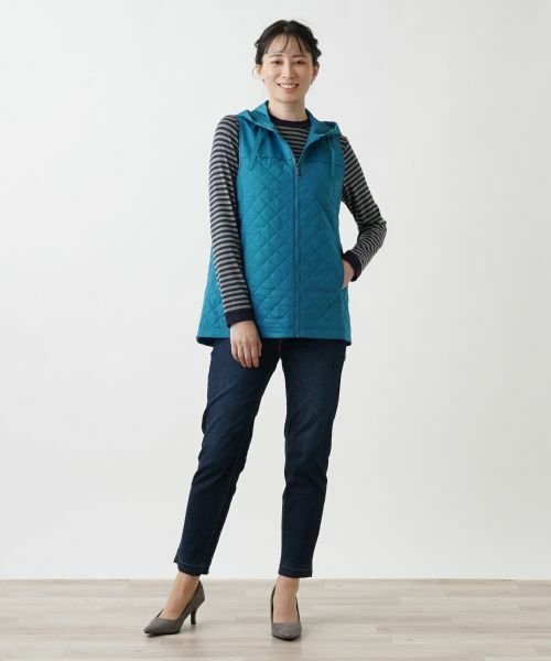 Leilian / レリアン テーラードジャケット | キルティングフーディベスト | 詳細3