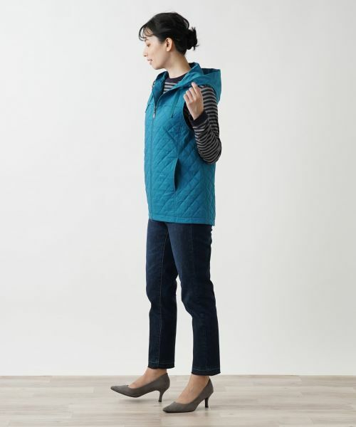 Leilian / レリアン テーラードジャケット | キルティングフーディベスト | 詳細4