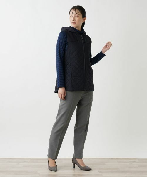 Leilian / レリアン テーラードジャケット | キルティングフーディベスト | 詳細9