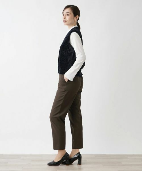 Leilian / レリアン テーラードジャケット | Vネックベスト | 詳細6