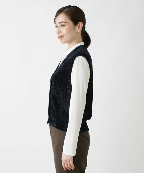 Leilian / レリアン テーラードジャケット | Vネックベスト | 詳細9