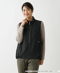 Leilian / レリアン テーラードジャケット | 中わたハイネックベスト