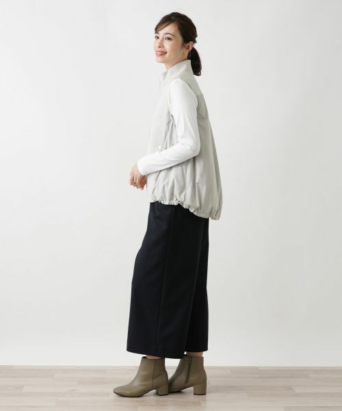 Leilian / レリアン テーラードジャケット | 中わたハイネックベスト | 詳細2