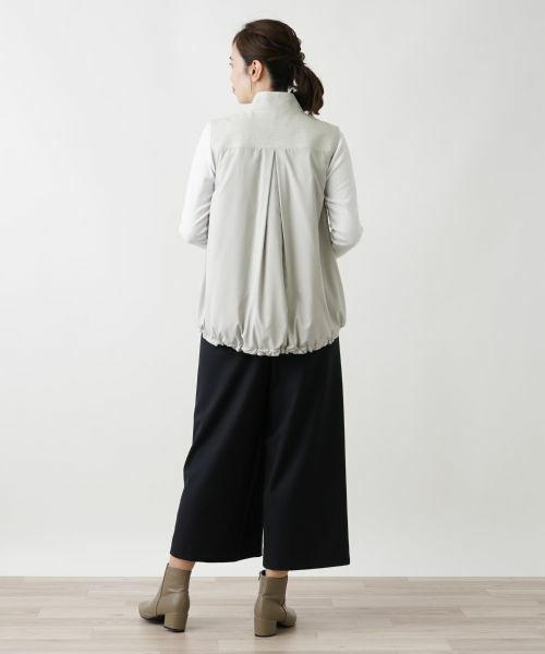 Leilian / レリアン テーラードジャケット | 中わたハイネックベスト | 詳細3