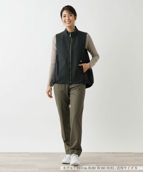 Leilian / レリアン テーラードジャケット | 中わたハイネックベスト | 詳細4