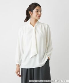 Leilian / レリアン シャツ・ブラウス | ドレープタイブラウス