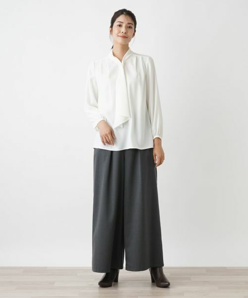 Leilian / レリアン シャツ・ブラウス | ドレープタイブラウス | 詳細1