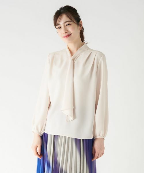 Leilian / レリアン シャツ・ブラウス | ドレープタイブラウス | 詳細5