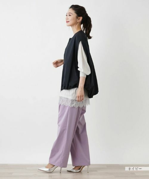 Leilian / レリアン テーラードジャケット | コクーンシルエットベスト | 詳細2