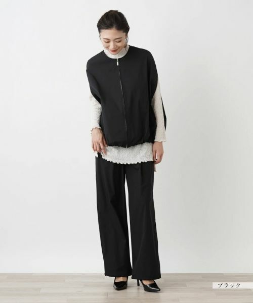 Leilian / レリアン テーラードジャケット | コクーンシルエットベスト | 詳細4