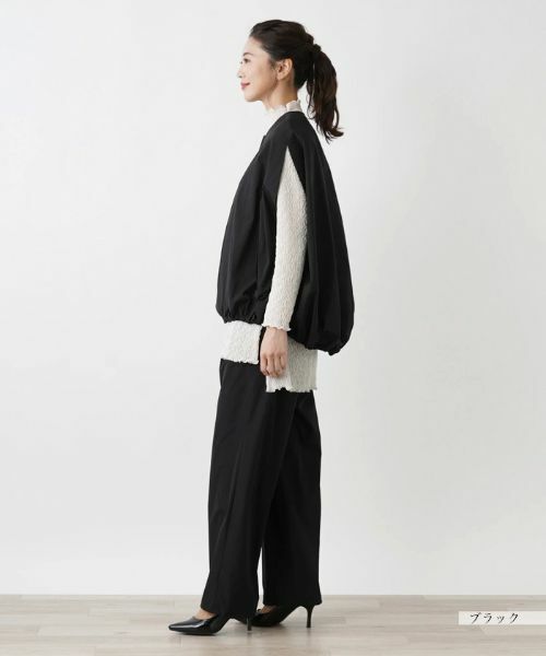 Leilian / レリアン テーラードジャケット | コクーンシルエットベスト | 詳細5