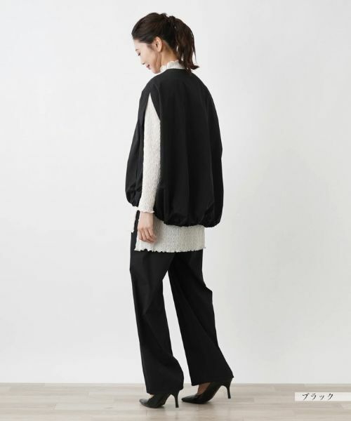Leilian / レリアン テーラードジャケット | コクーンシルエットベスト | 詳細6